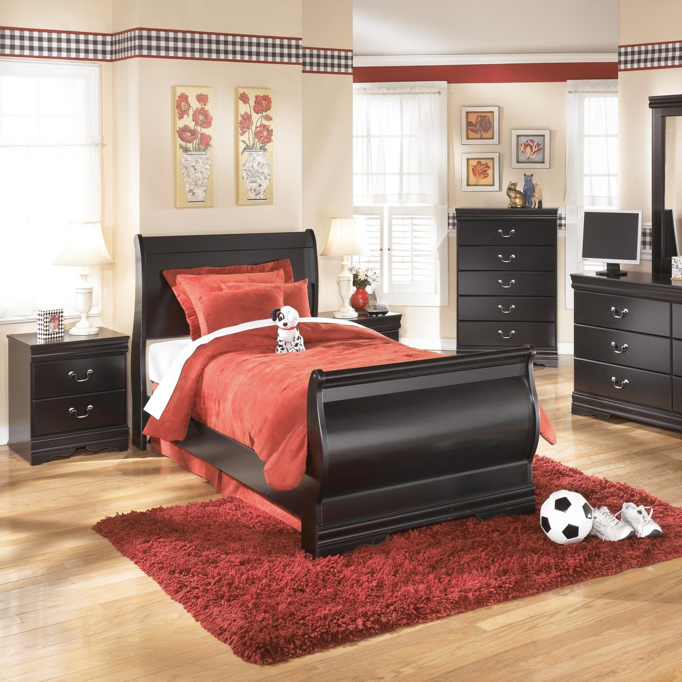5 pc Huey Vineyard Twin Youth Bedroom Set
