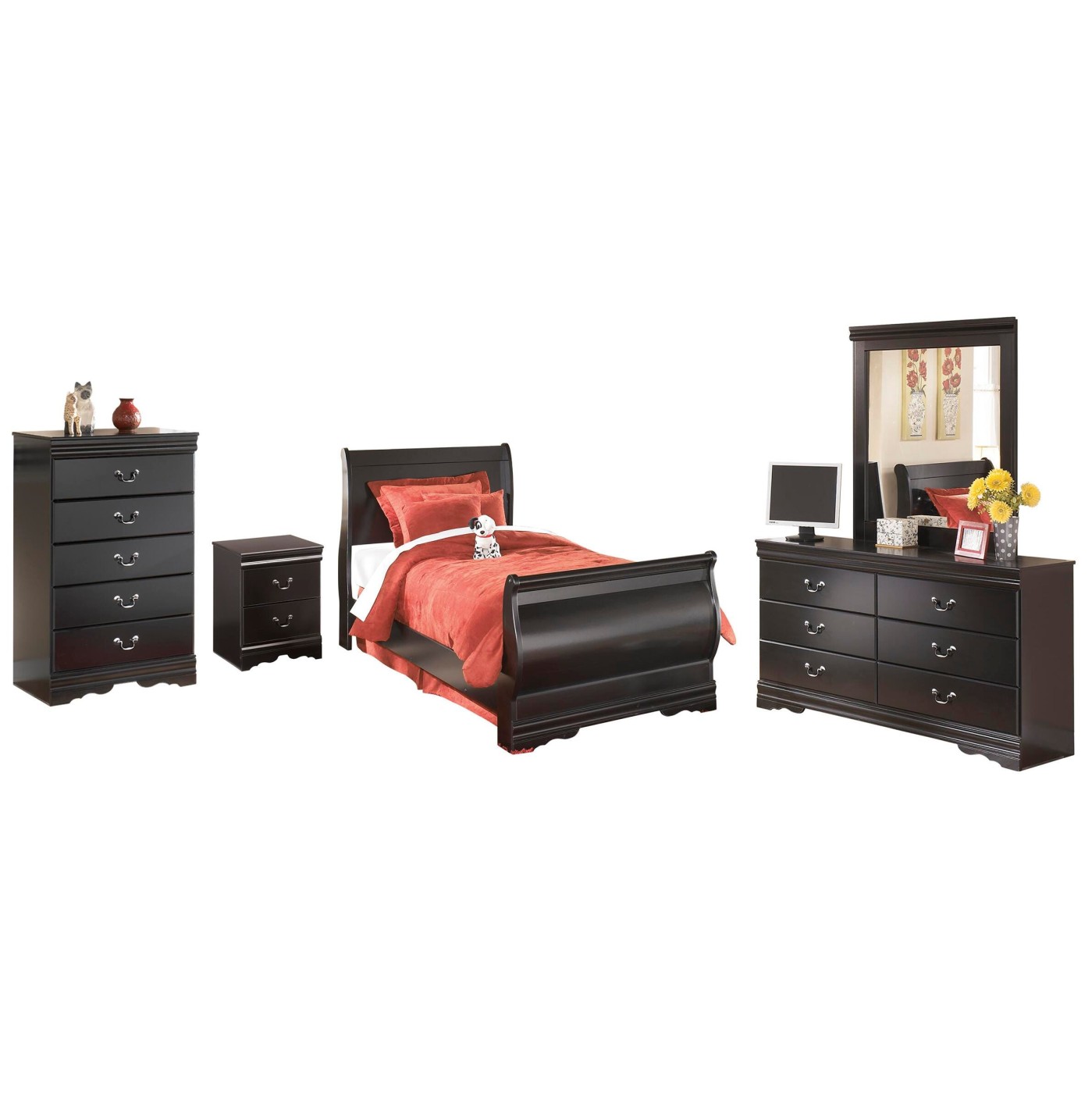 7 pc Huey Vineyard Full Youth Bedroom Set