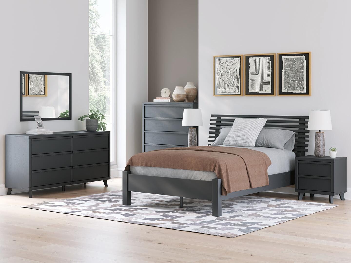 7 pc Danziar Full Youth Bedroom Set