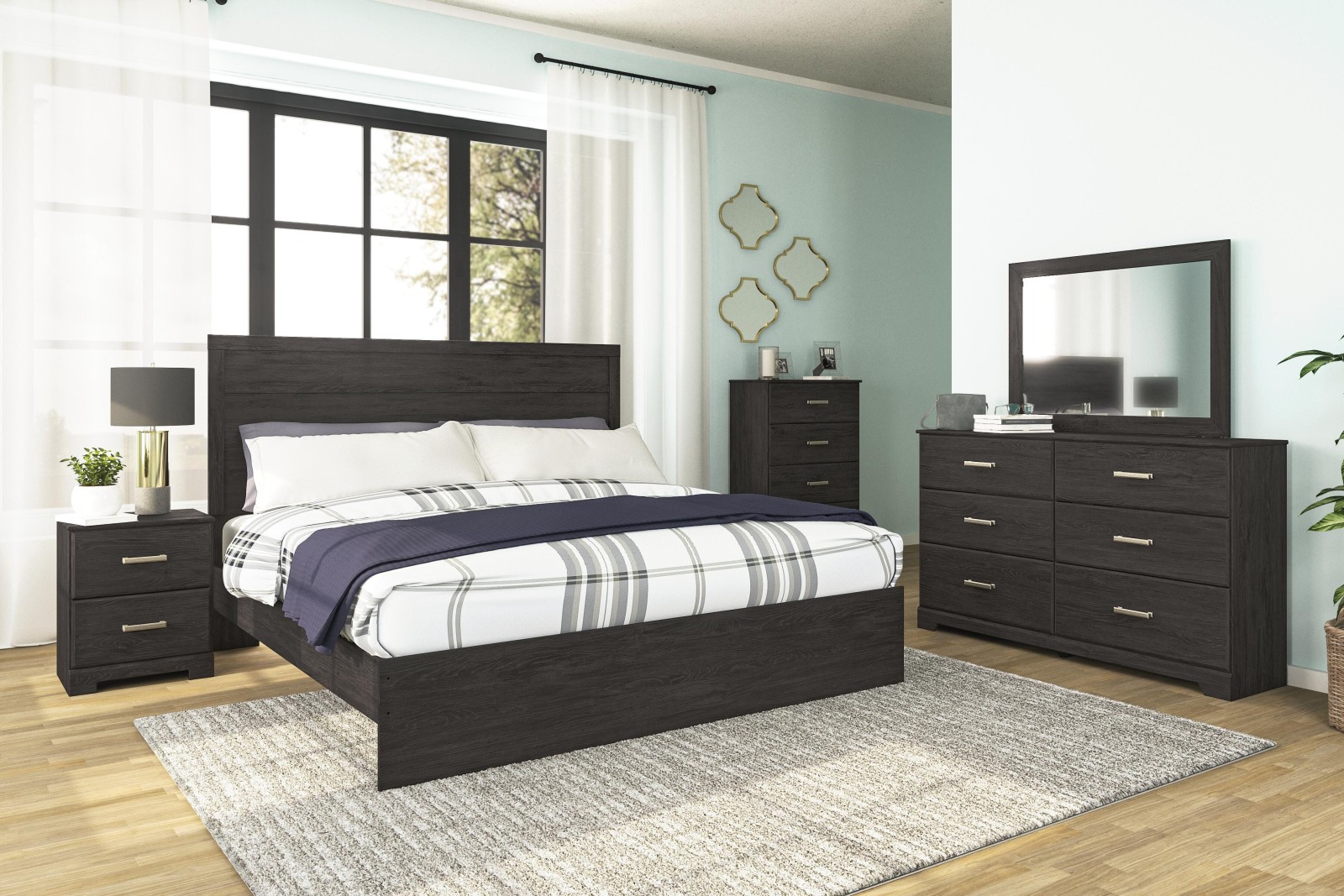 6 pc Belachime King Bedroom Set