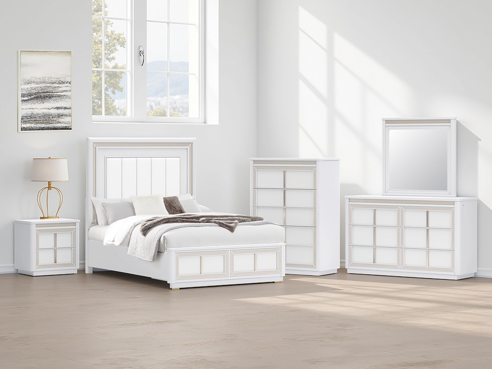 7 pc Chalanna Queen Bedroom Set