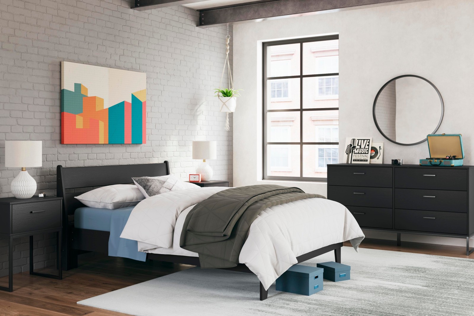 5 pc Socalle Full Youth Bedroom Set