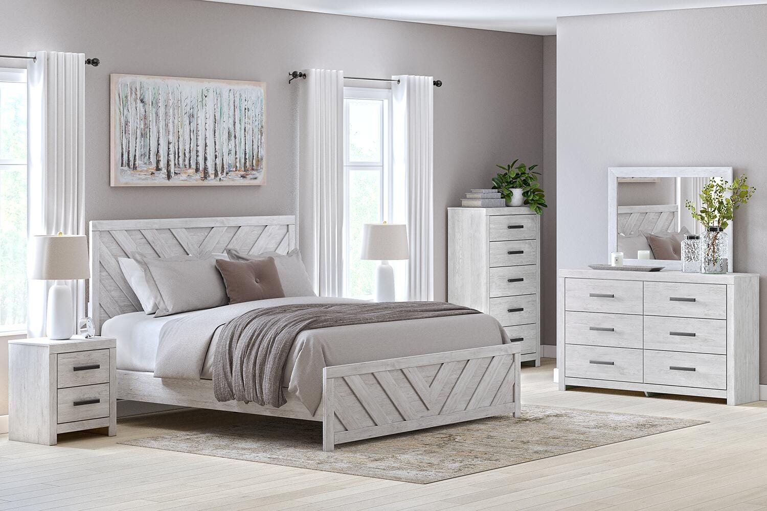6 pc Cayboni King Bedroom Set
