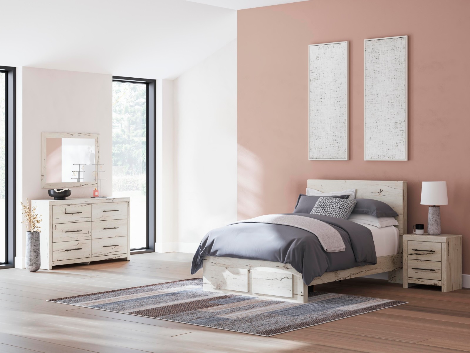 8 pc Lawroy Full Youth Bedroom Set