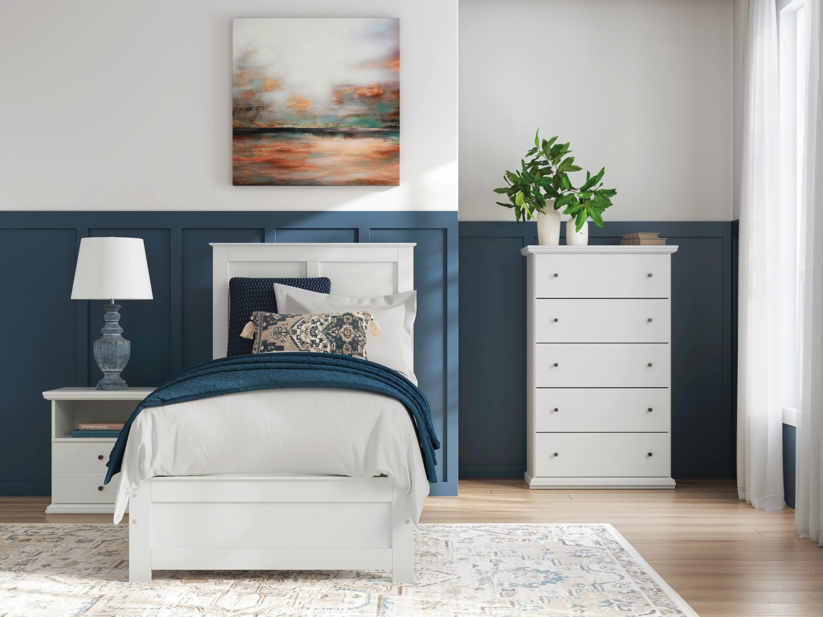 6 pc Bostwick Shoals Twin Youth Bedroom Set