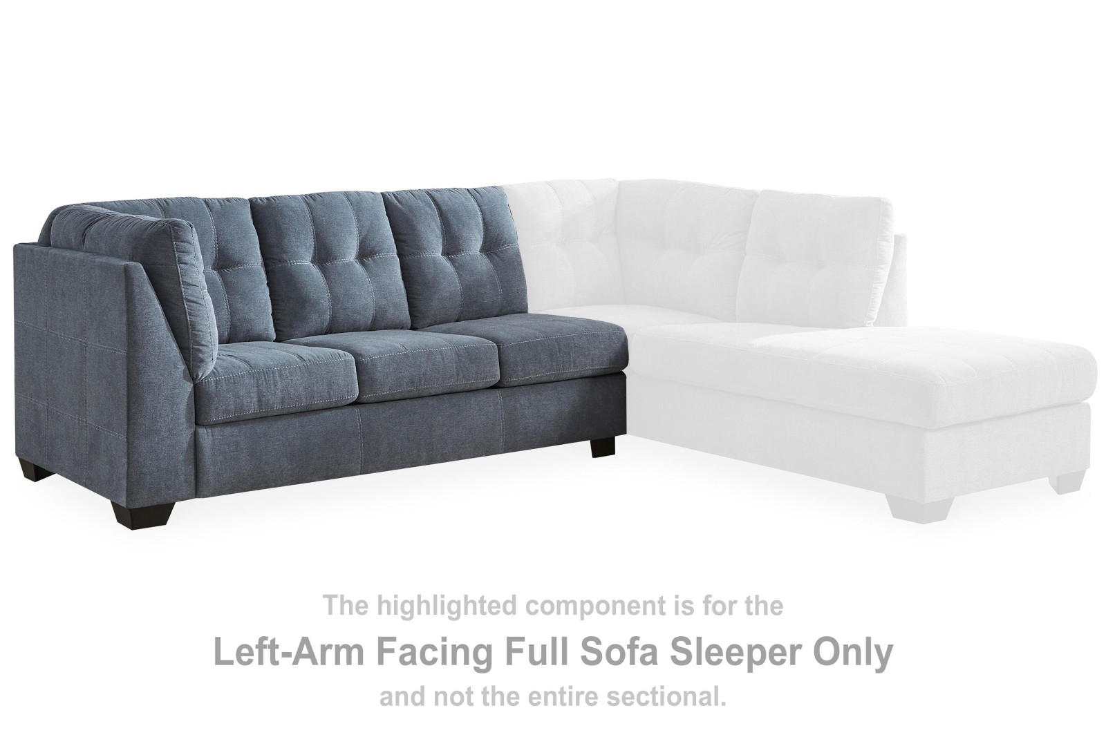 Marleton Left-Arm Facing Full Sofa Sleeper
