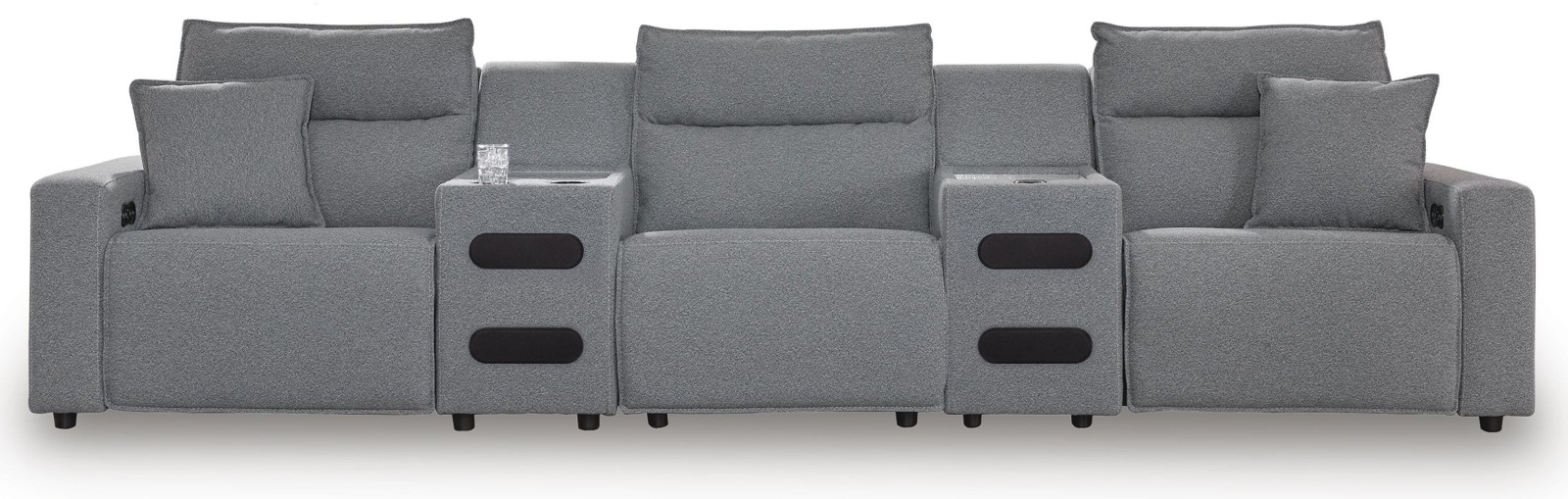 Modmax II 5-Piece Reclining Sectional with Audio Consoles