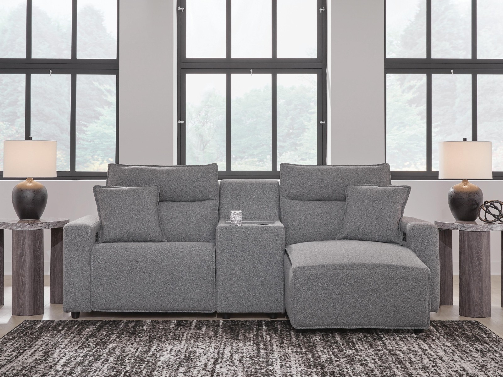 Modmax II 3-Piece Power Reclining Sectional with Chaise and Console
