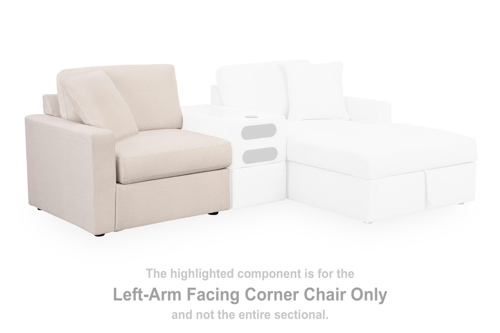 Modmax Left-Arm Facing Corner Chair