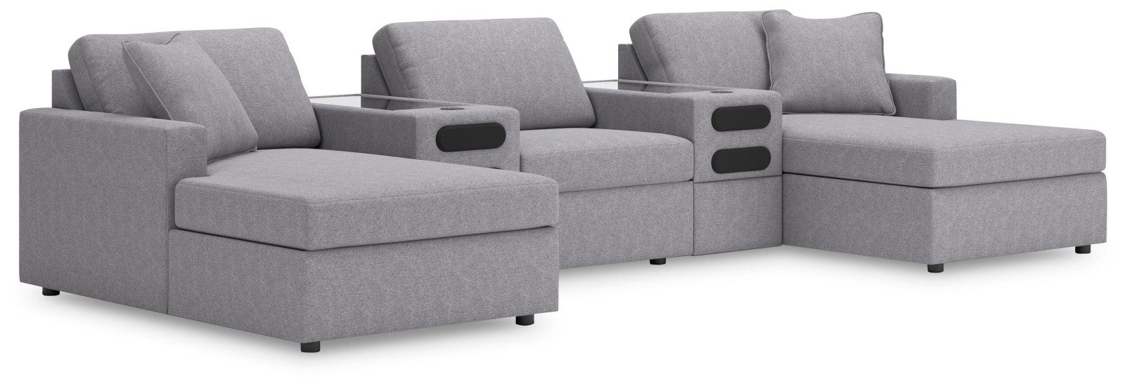 Modmax 5-Piece Sectional with Chaise and Audio Console