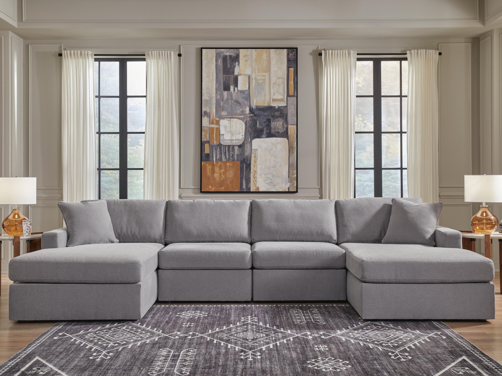 Modmax 4-Piece Double Storage Chaise Sectional