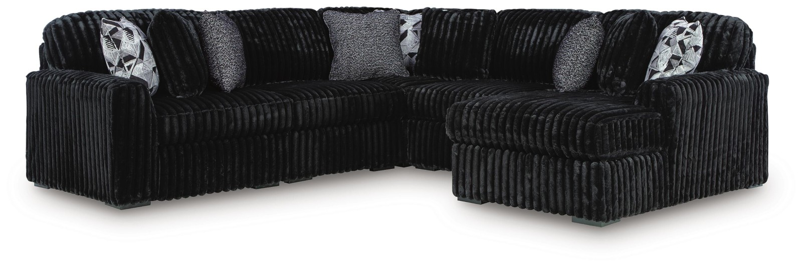 Midnight-Madness 5-Piece Sectional with Chaise