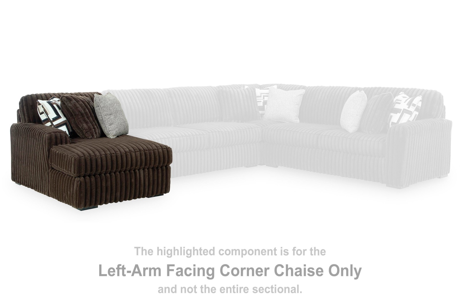 Midnight-Madness Left-Arm Facing Corner Chaise