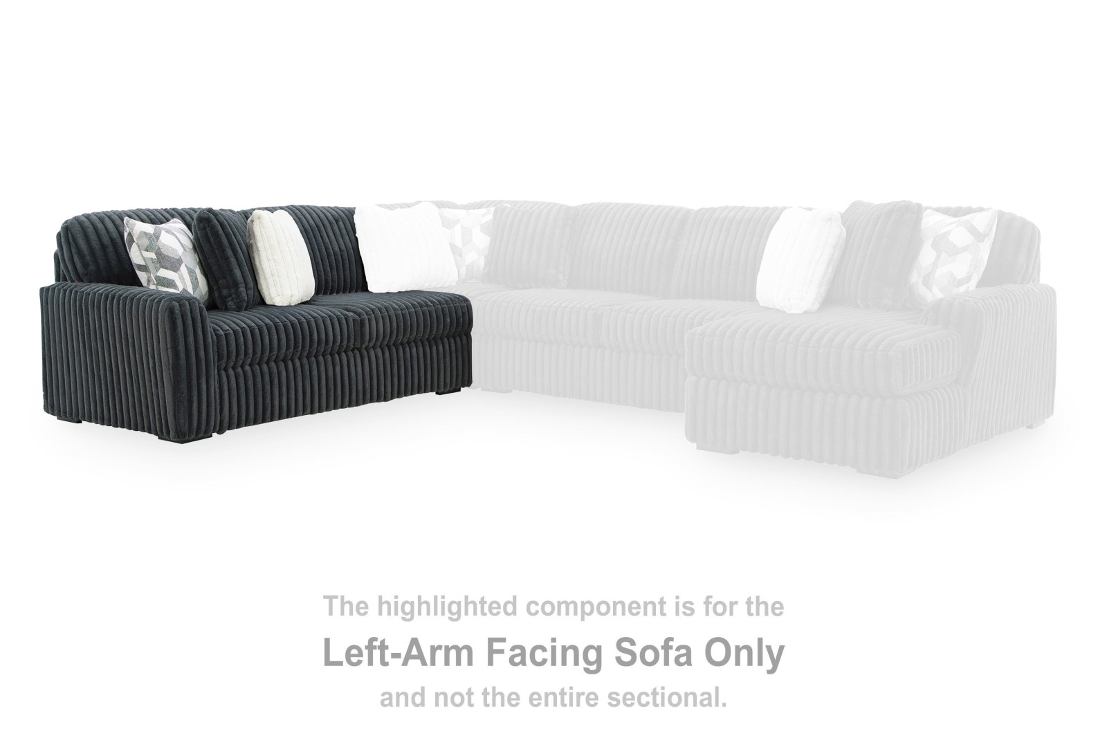 Midnight-Madness Left-Arm Facing Sofa