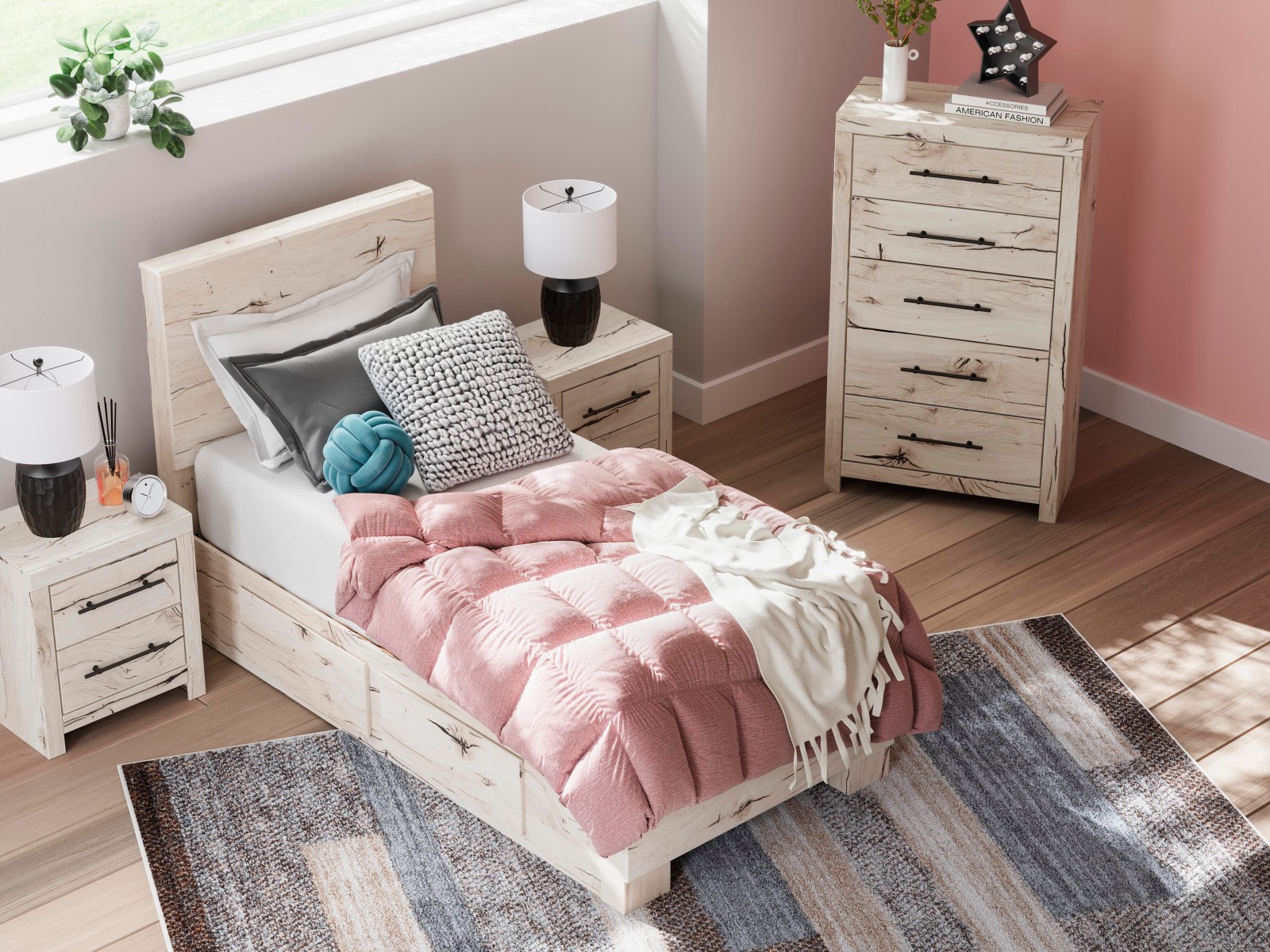5 pc Lawroy Twin Youth Bedroom Set