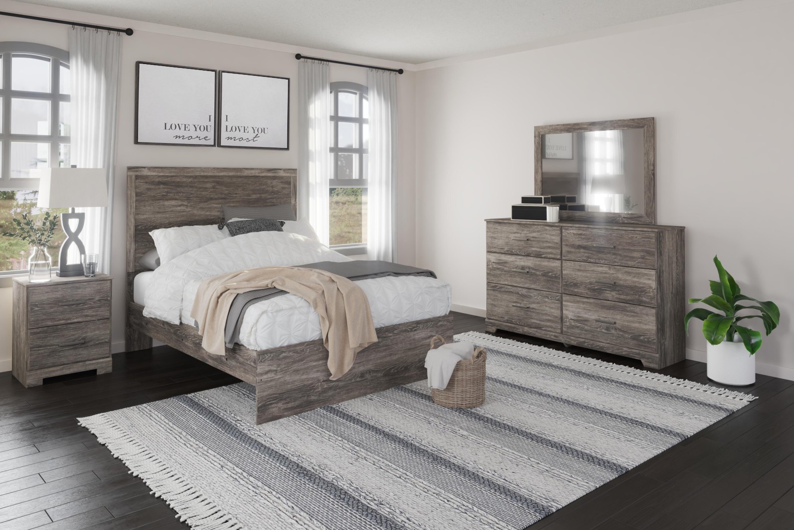 6 pc Ralinksi Full Youth Bedroom Set