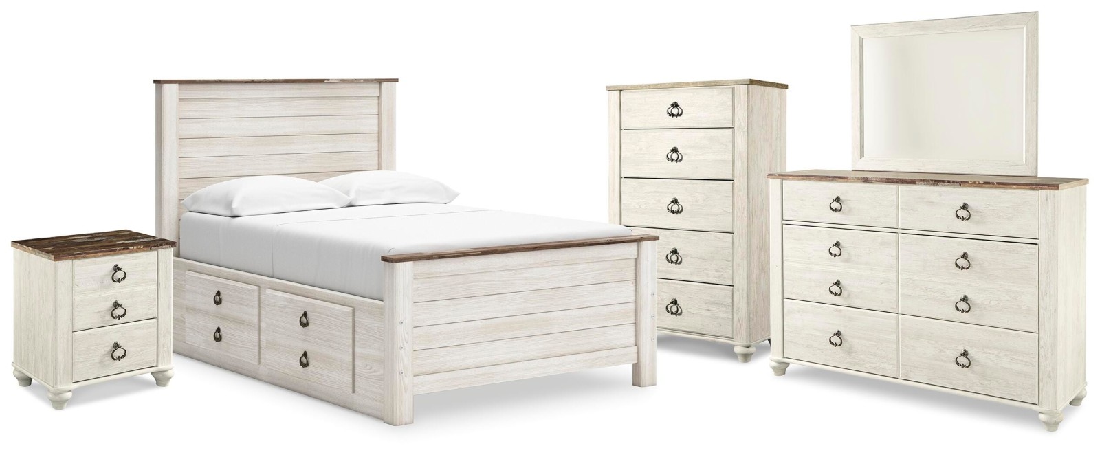 8 pc Willowton Full Youth Bedroom Set