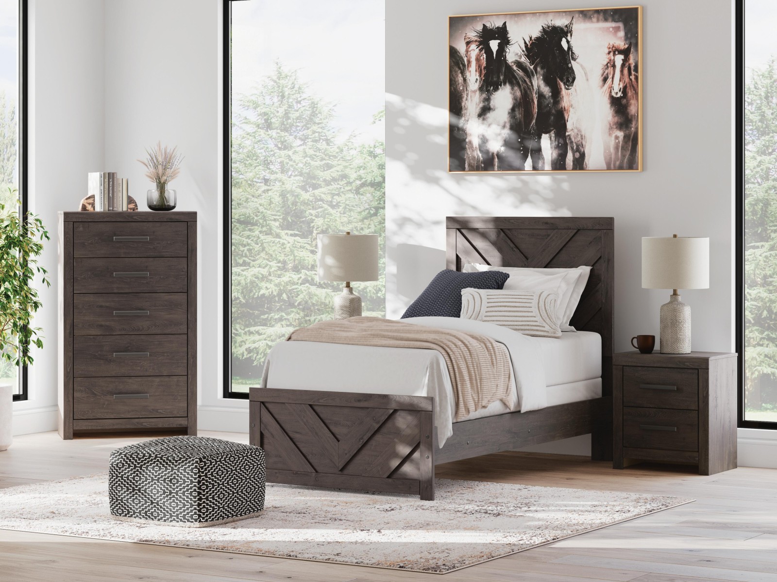 6 pc Prendonea Twin Youth Bedroom Set