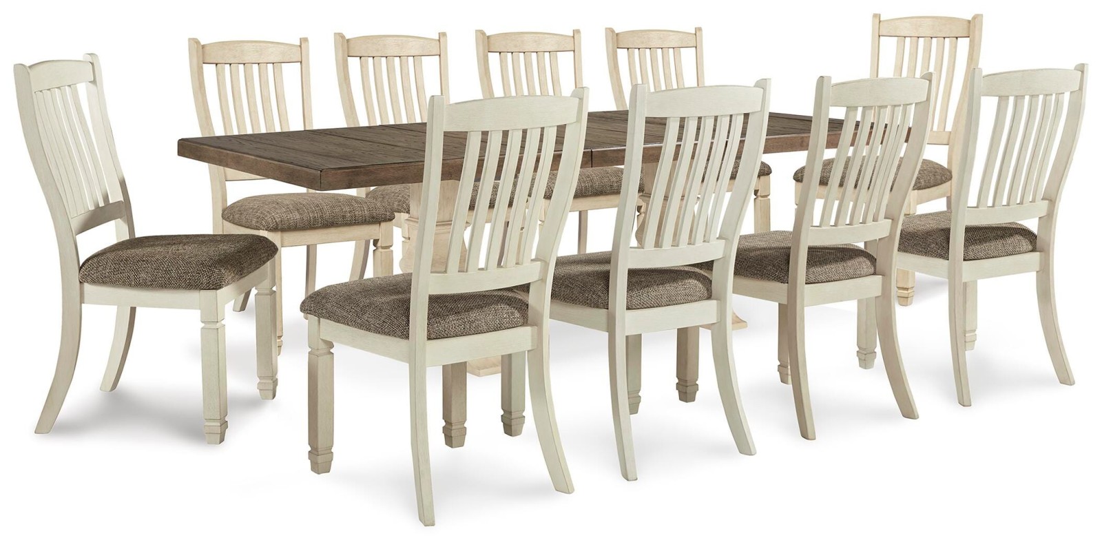 Bolanburg Extension Dining Table and 10 Chairs