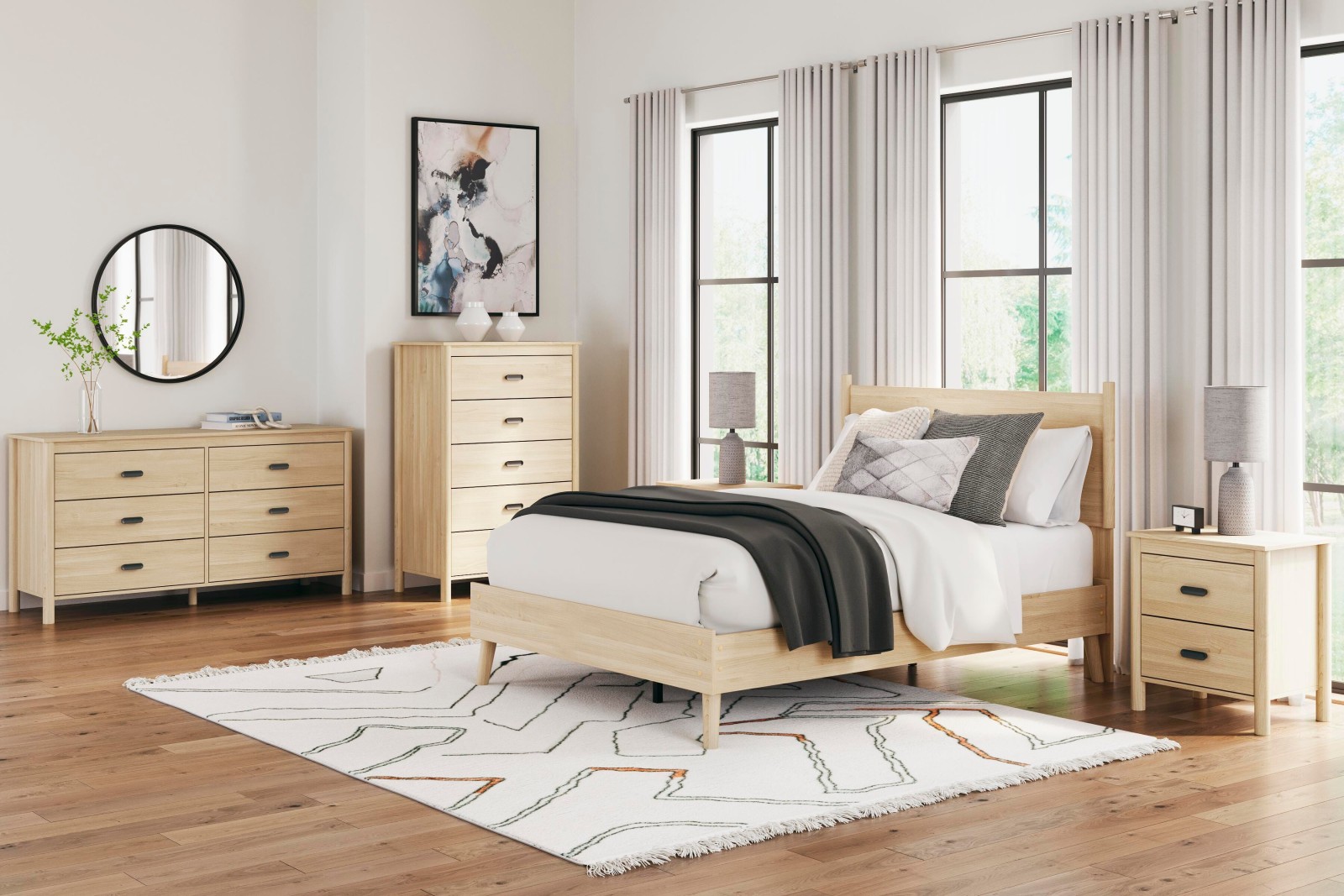 5 pc Cabinella Full Youth Bedroom Set