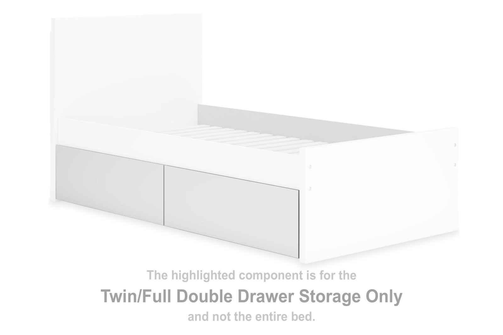 Onita Twin/Full Double Drawer Storage