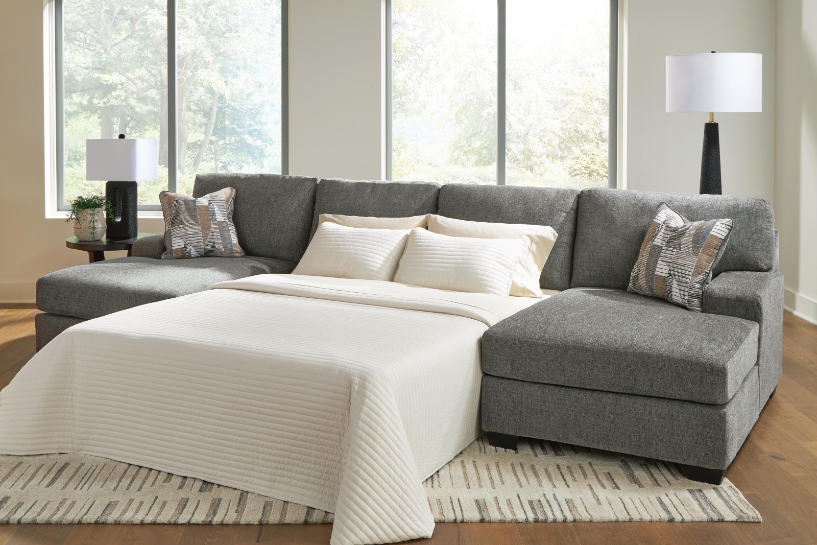 Clarington 3-Piece Sleeper Sectional with Double Chaise