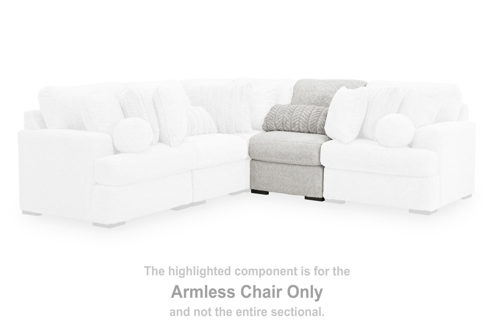 Cuddle Plush Armless Chair