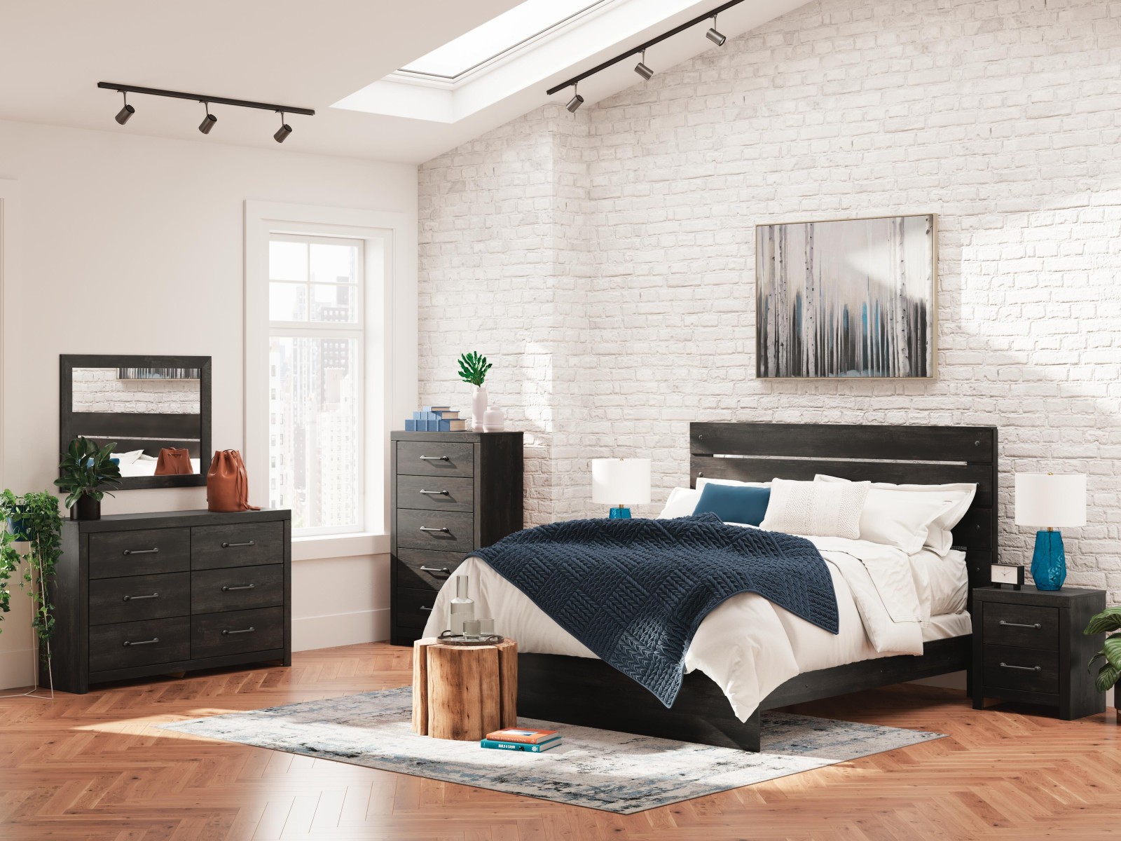 6 pc Hollivern King Bedroom Set