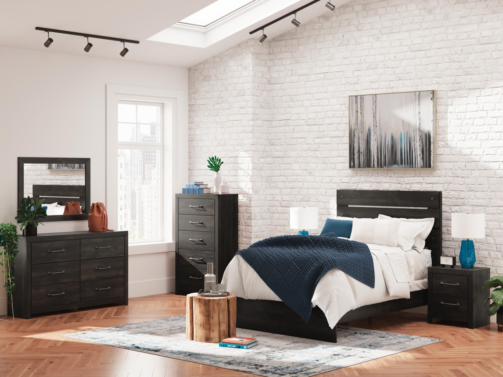 6 pc Hollivern Full Youth Bedroom Set