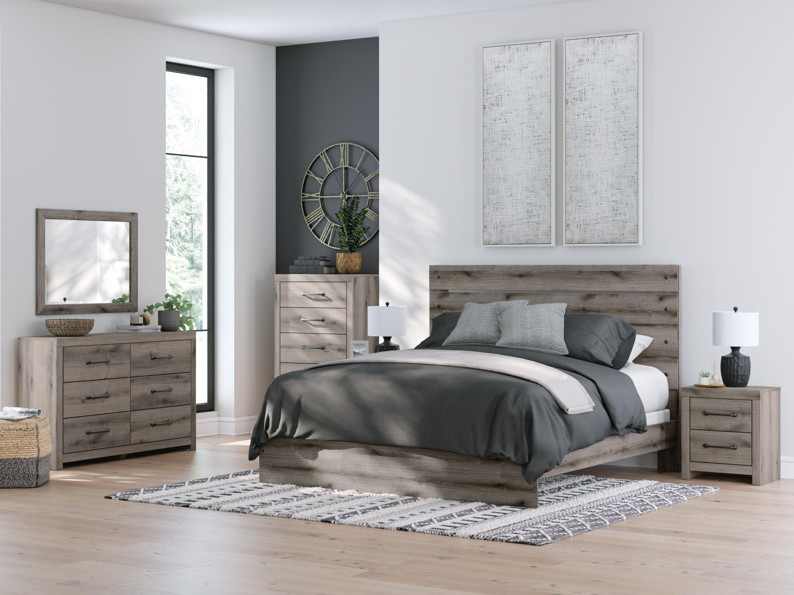 6 pc Graystorm King Bedroom Set