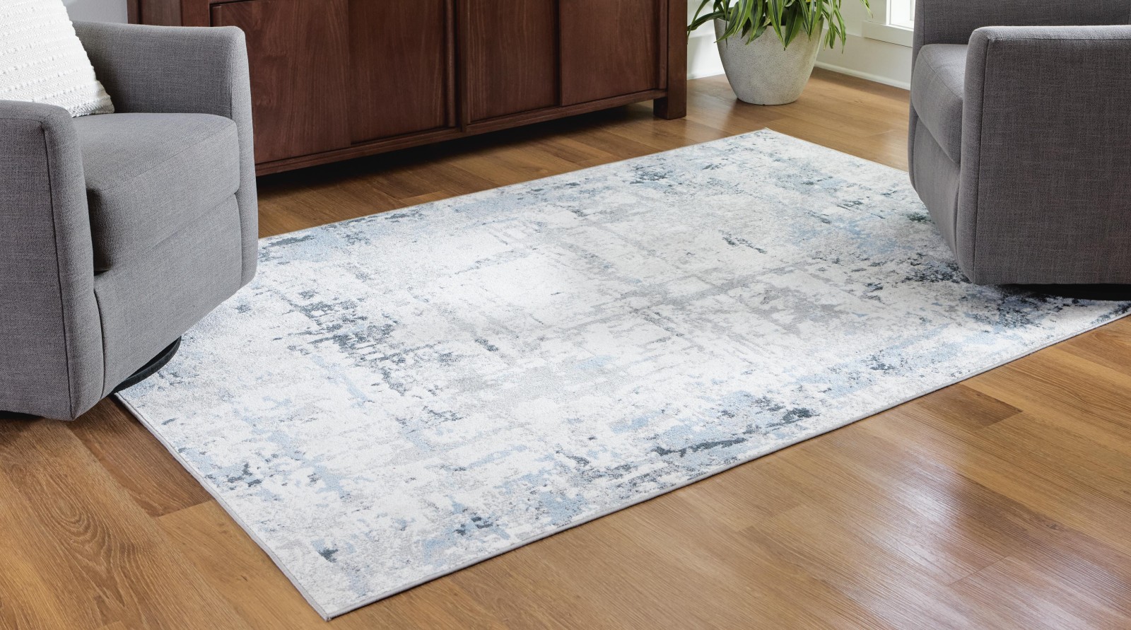 Emertonly 5' x 7' Washable Rug