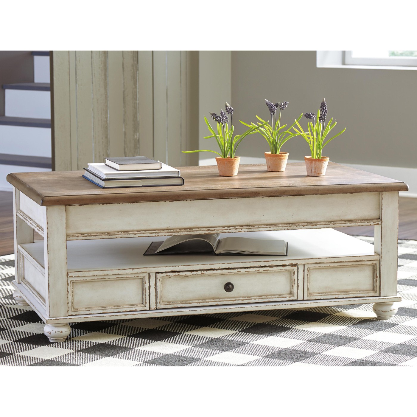 Realyn Coffee Table with Lift Top