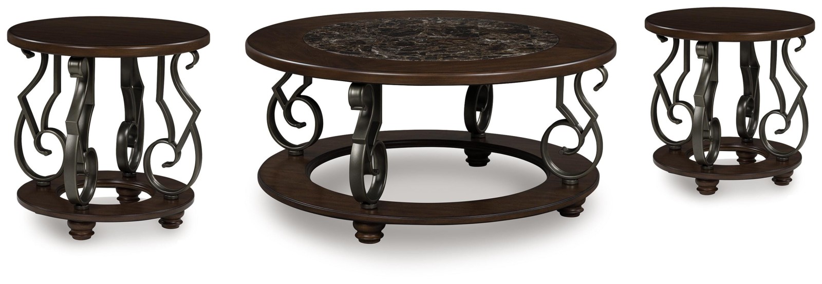 Frallyn Coffee Table and 2 Ends